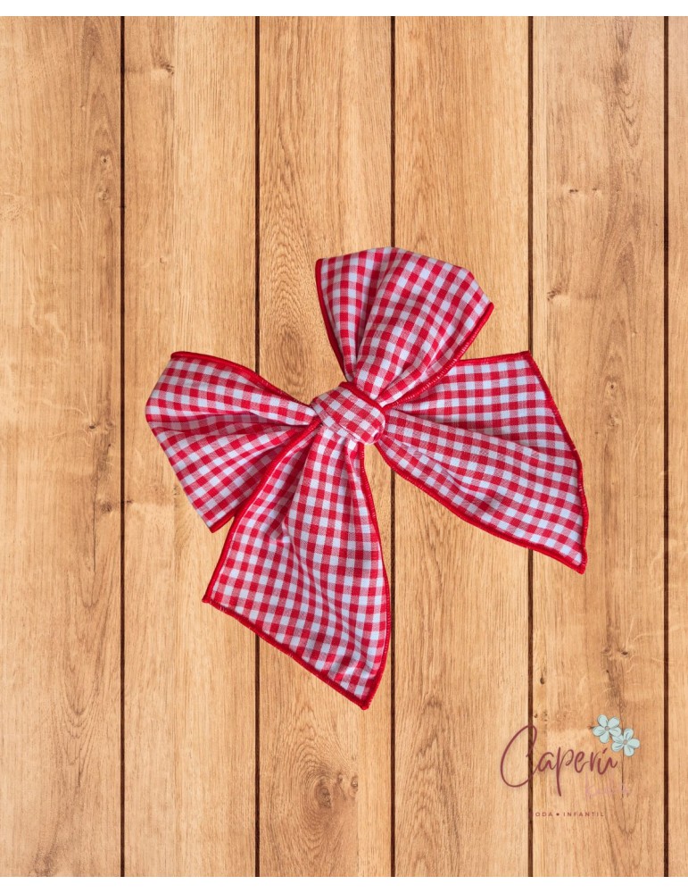 LA MARTINICA TIENDA Lazo Mediano Vichy Rojo Rocío La Martinica