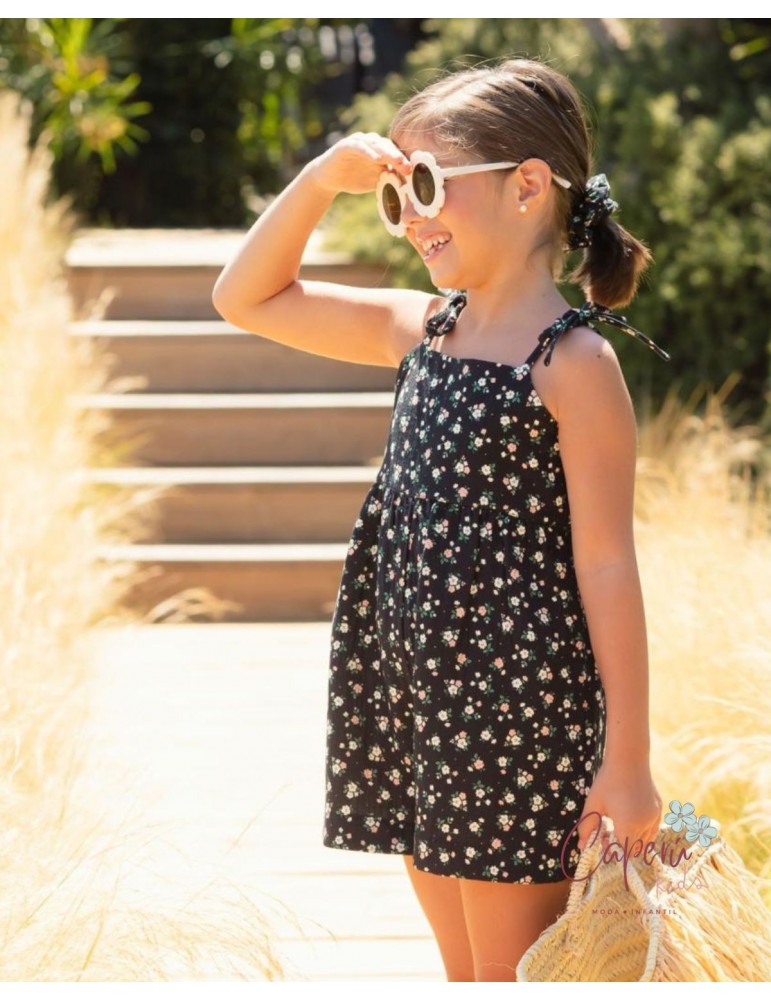 MI CANESÚ TIENDA Peto Corto Night Flowers Mi Canesú