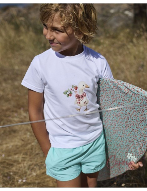 LA MARTINICA TIENDA Bóxer Niño Turquesa Frambuesa La Martinica