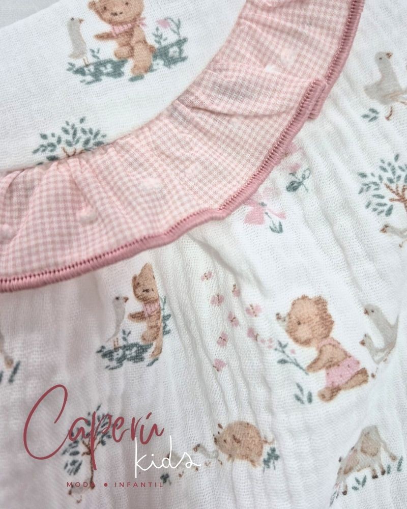 Jesusito Muselina Rosa Empolvado con Capota Yoedu