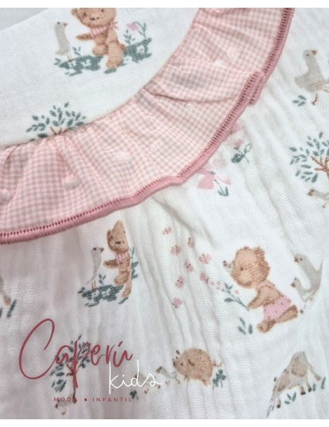 Jesusito Muselina Rosa Empolvado con Capota Yoedu