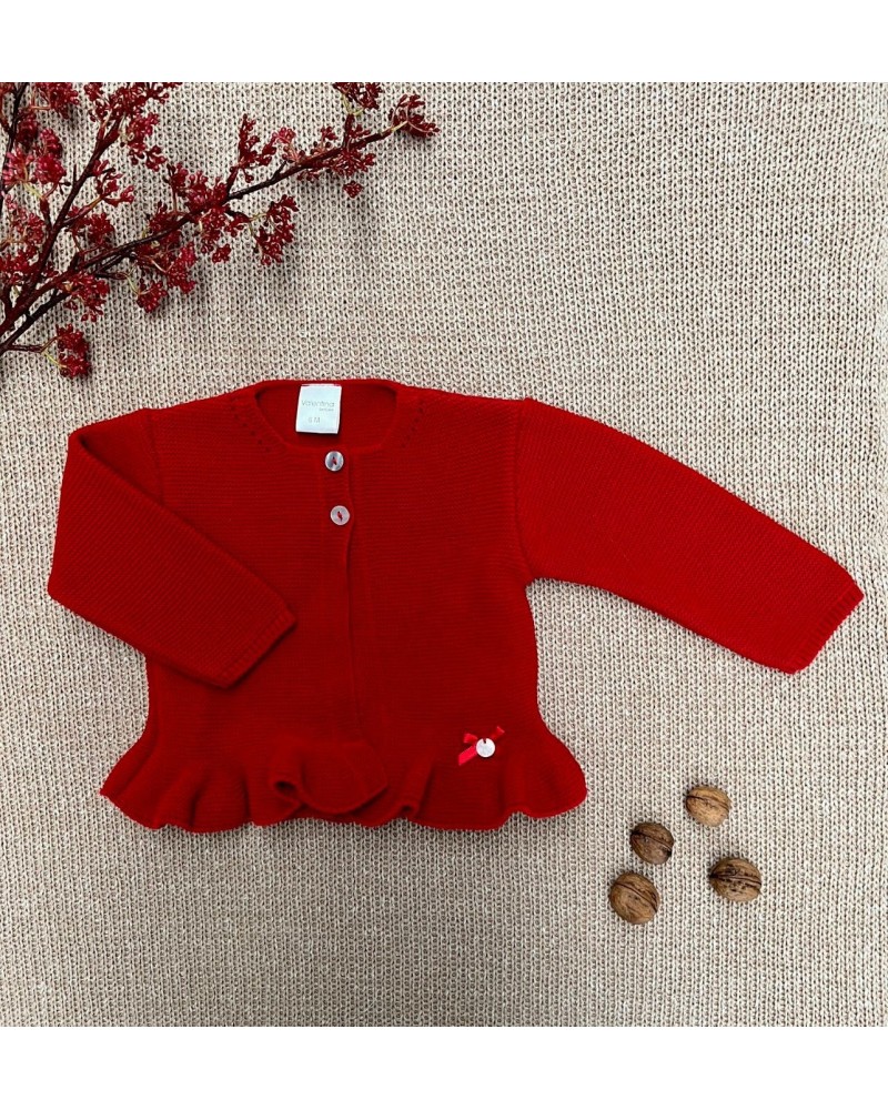 VALENTINA BEBÉS ADELÁNTATE AL BLACK FRIDAY Chaqueta Ondas Roja Valentina