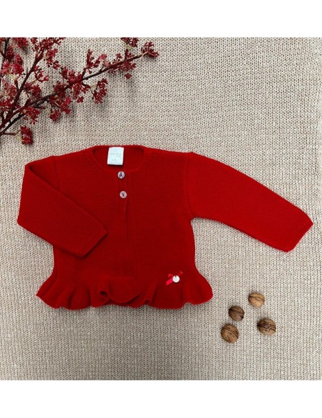 VALENTINA BEBÉS ADELÁNTATE AL BLACK FRIDAY Chaqueta Ondas Roja Valentina