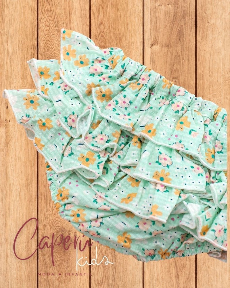 Braga Volantes Flor Mariposas Mi Canesú | Outlet Exclusivo