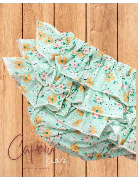 Braga Volantes Flor Mariposas Mi Canesú | Outlet Exclusivo
