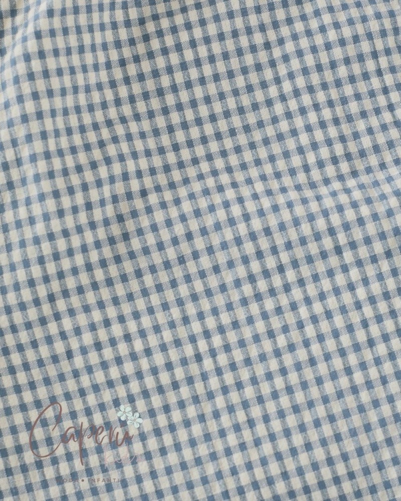 Vestido Minivichy Azul Denim Mi Canesú