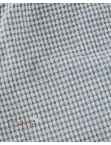 Vestido Minivichy Azul Denim Mi Canesú