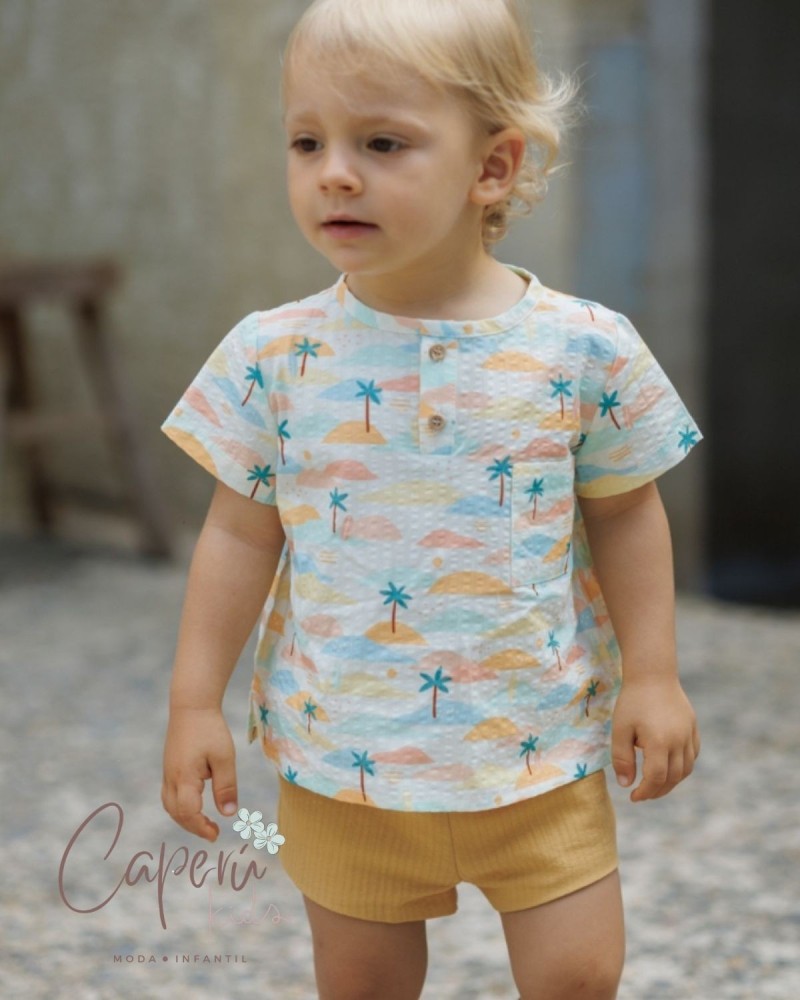 Camisa Niño Dunas Mi Canesú | Liquidación Temporada