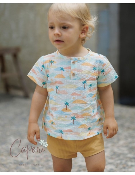 Camisa Niño Dunas Mi Canesú | Liquidación Temporada