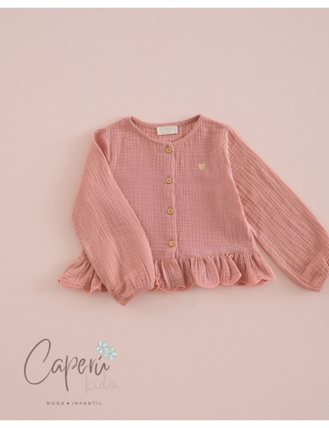 Blusa Peplum Micropana Bouquet Mi Canesú