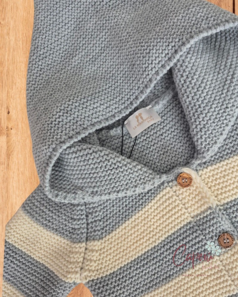 Pelele con Capucha Gris Beige La Martinica