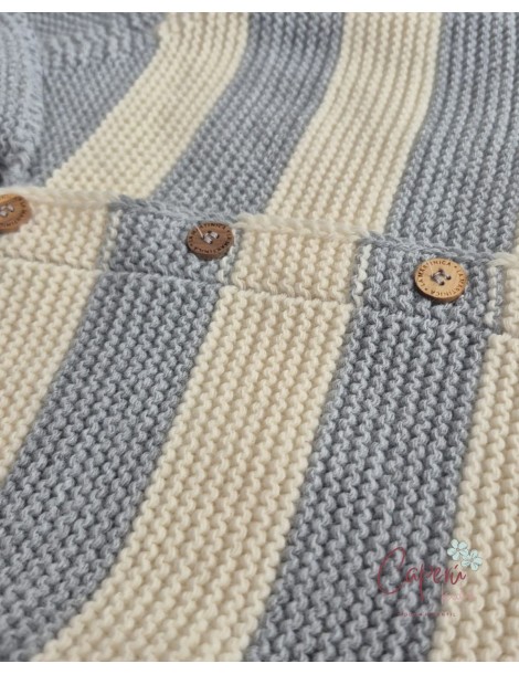 Pelele con Capucha Gris Beige La Martinica