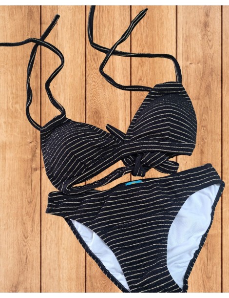 Bikini Teen Negro Lurex Mikonos La Martinica