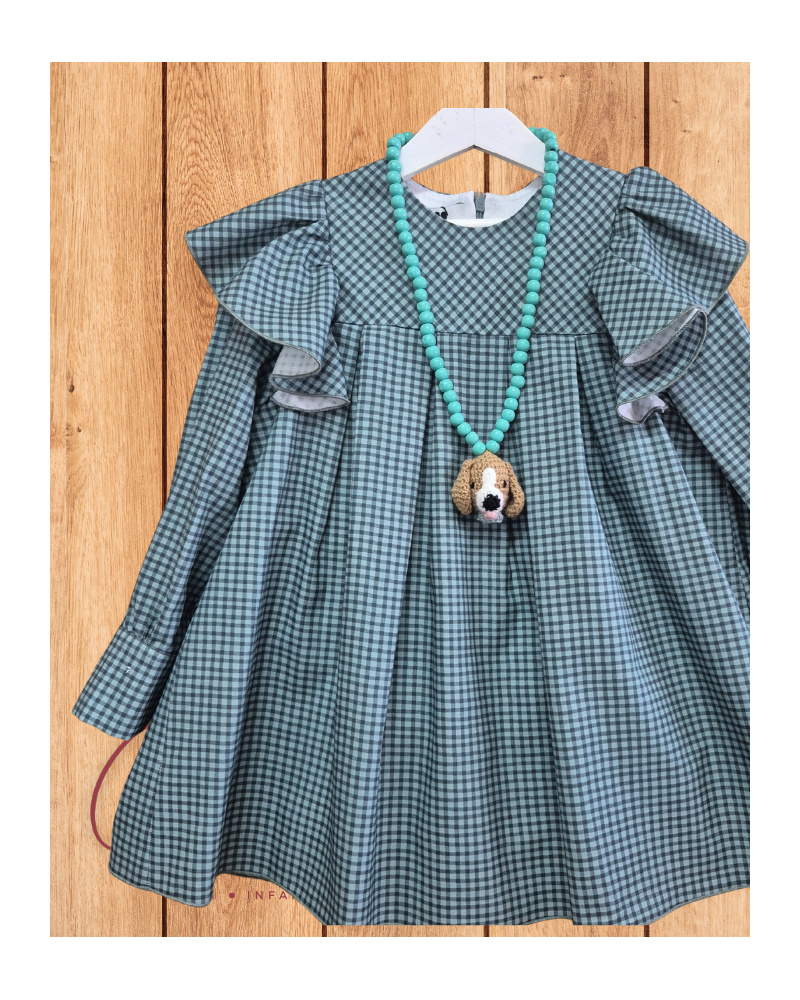 Vestido Vichy Petit and Flower La Martinica