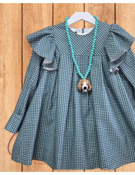 Vestido Vichy Petit and Flower La Martinica
