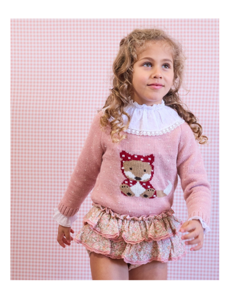 Conjunto Caperucita Completo Blusa Blanca La Martinica
