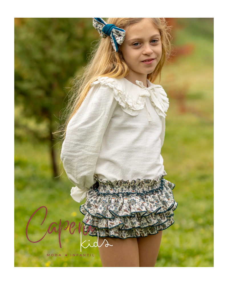 Blusa Hueso Puntilla Eva Boétie