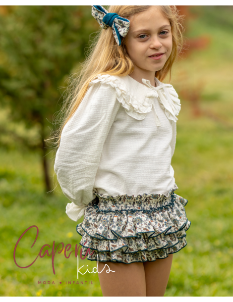 Blusa Hueso Puntilla Eva Boétie