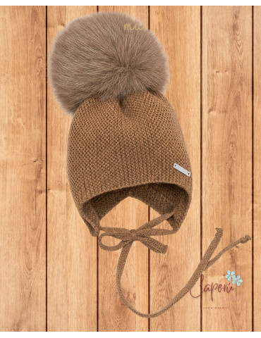 Gorro Pompón Chocolate Pangasa | Dulzura e Invierno