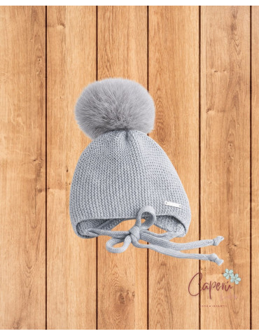Gorro Pangasa Pompón Gris | Moda Infantil