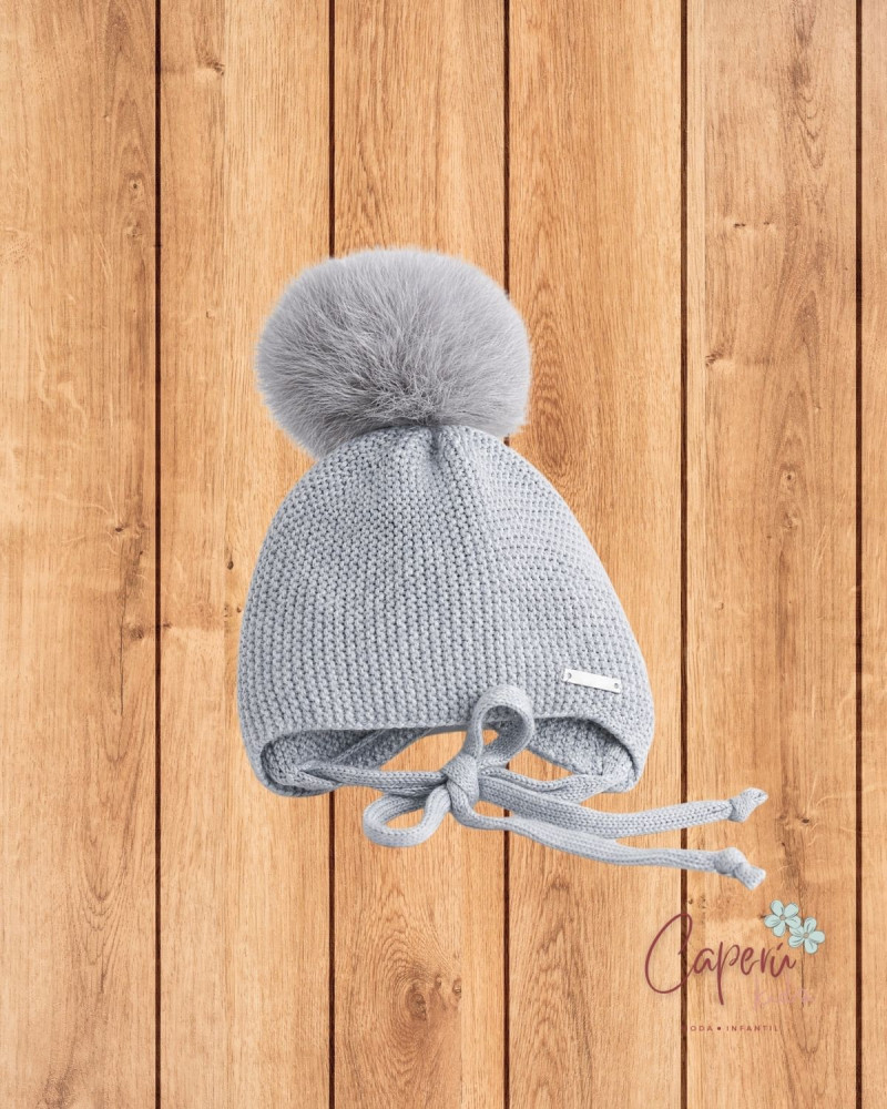 Gorro Pangasa Pompón Gris | Moda Infantil