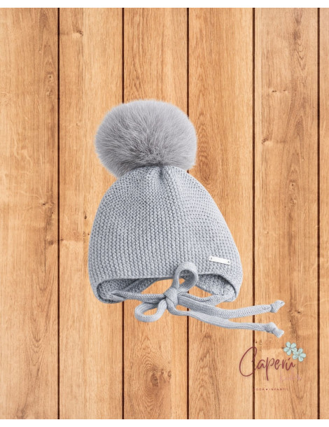 Gorro Pangasa Pompón Gris | Moda Infantil