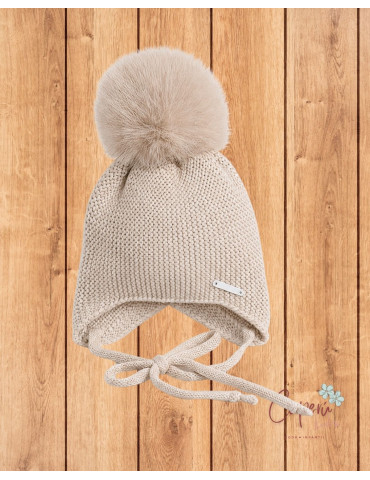 Gorro Infantil Pangasa Color Arena con Pompón