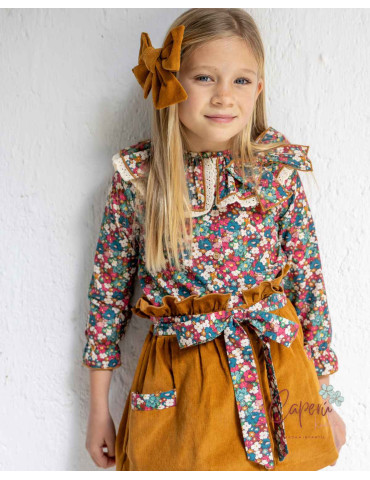 Falda Flores Larsy Boétie - Colección Infantil 2