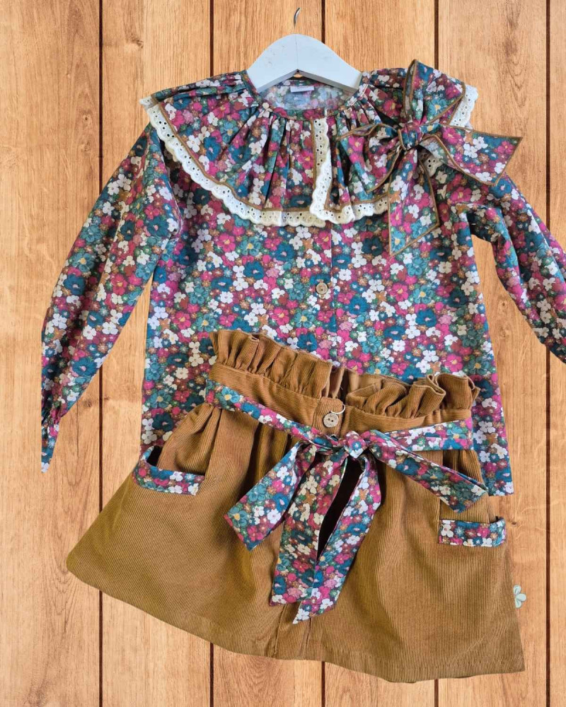 Falda Flores Larsy Boétie - Colección Infantil