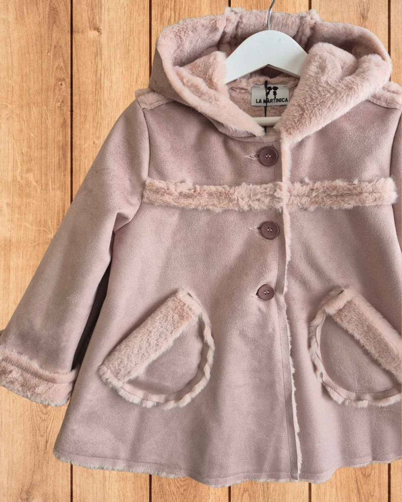 Adquiere Pelliza Rosa Capucha La Martinica