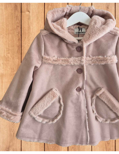 Adquiere Pelliza Rosa Capucha La Martinica