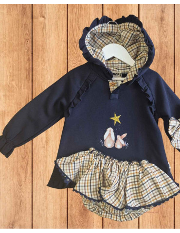 Conjunto Sudadera y Braga Castaña | La Martinica
