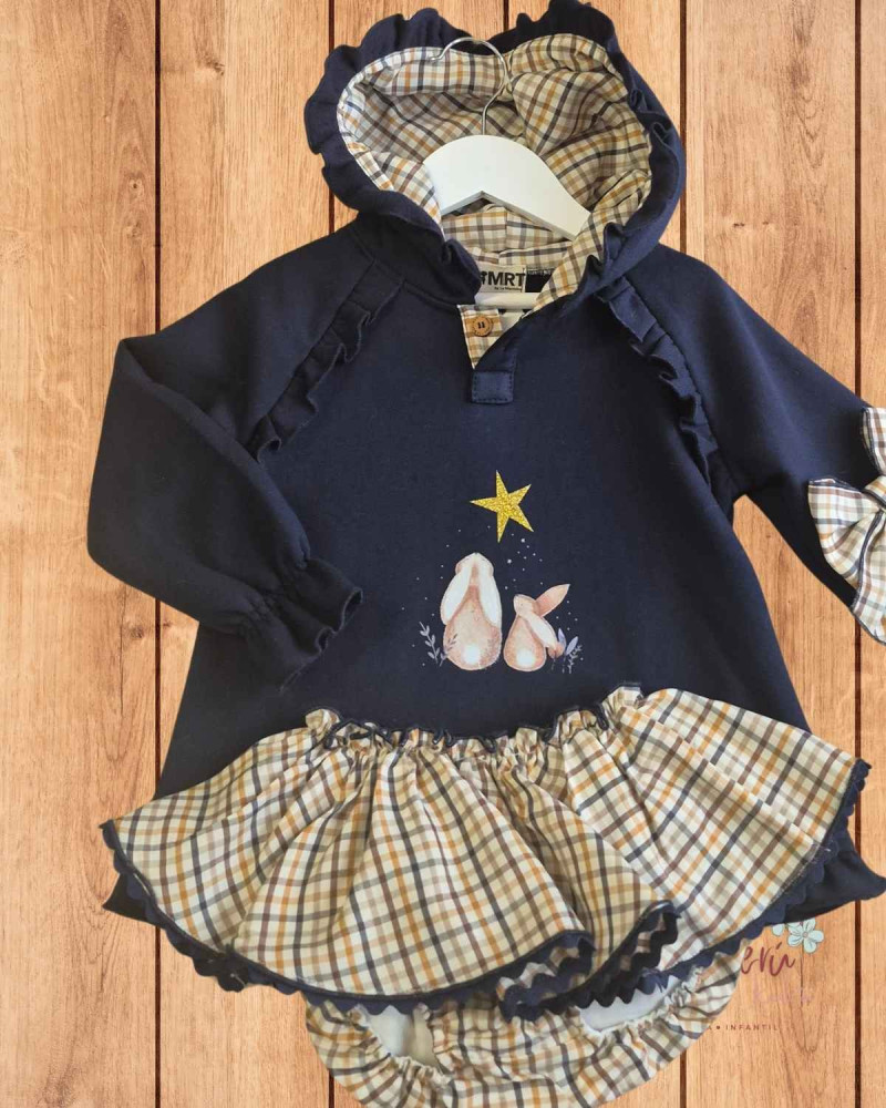 Conjunto Sudadera y Braga Castaña | La Martinica