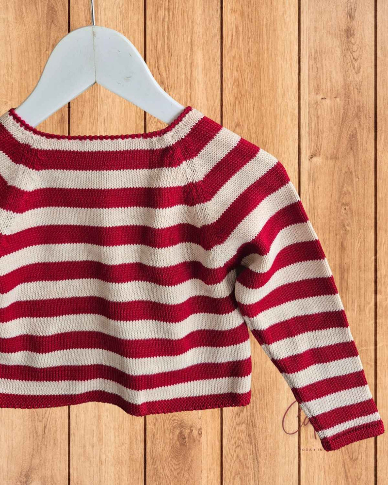 Chaqueta Larga Rayas Mushroom La Martinica Niña