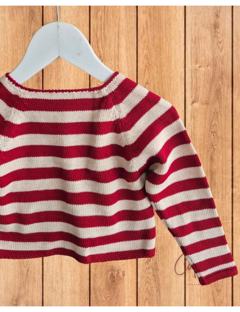 Chaqueta Larga Rayas Mushroom La Martinica Niña