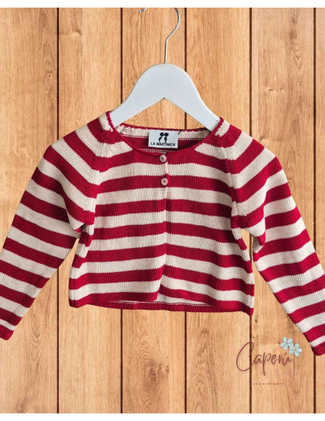 Chaqueta Larga Rayas Mushroom La Martinica Niña