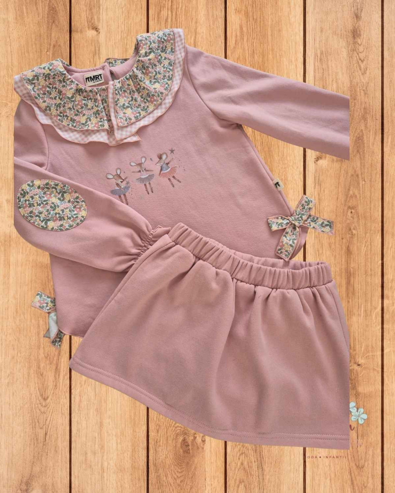 Comprar Conjunto Sudadera y Falda Felpa | La Martinica | Caperú Kids