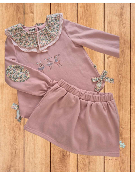 Comprar Conjunto Sudadera y Falda Felpa | La Martinica | Caperú Kids