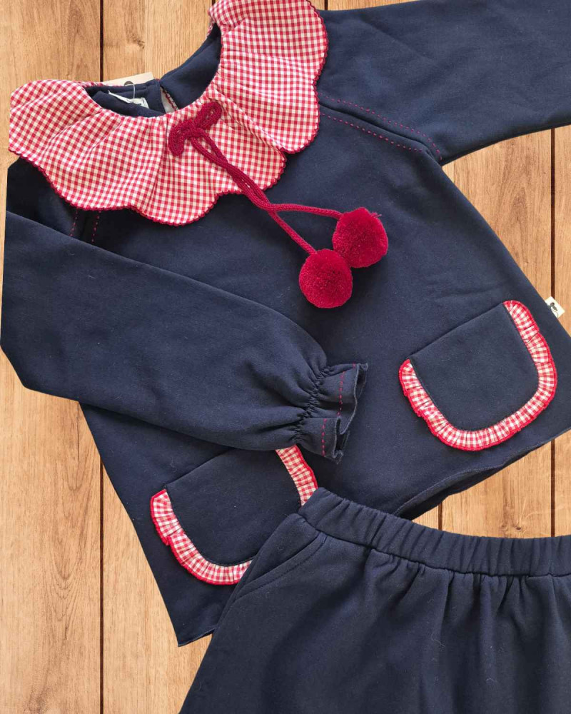Conjunto Sudadera y Falda Mushroom La Martinica | Caperú Kids