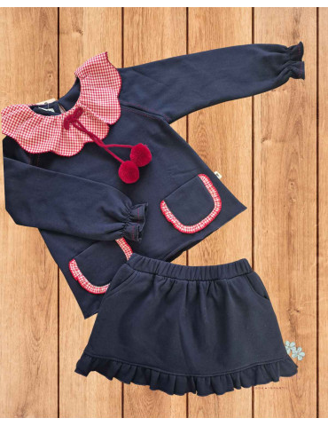 Conjunto Sudadera y Falda Mushroom La Martinica | Caperú Kids