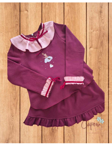 Conjunto Sudadera Falda Felpa Xandre | Caperú Kids | La Martinica