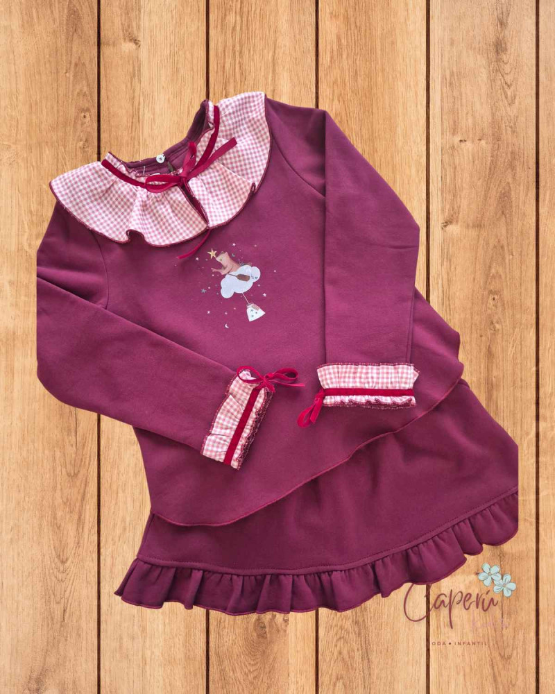 Conjunto Sudadera Falda Felpa Xandre | Caperú Kids | La Martinica
