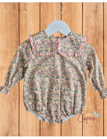 Pelele Flores Balancín La Martinica | Ropa de Bebé