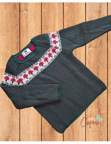 Jersey Niño Setas Canterbury | Caperú Kids | Punto Invierno|
