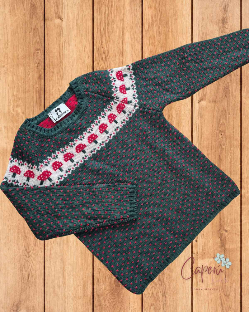 Jersey Niño Setas Canterbury | Caperú Kids | Punto Invierno|