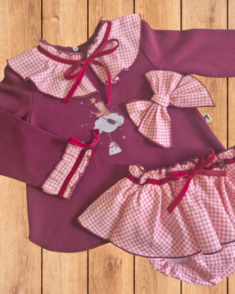 Conjunto Sudadera Braga Tela Xandre | Caperú Kids