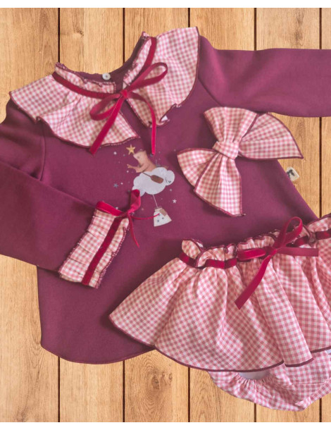 Conjunto Sudadera Braga Tela Xandre | Caperú Kids