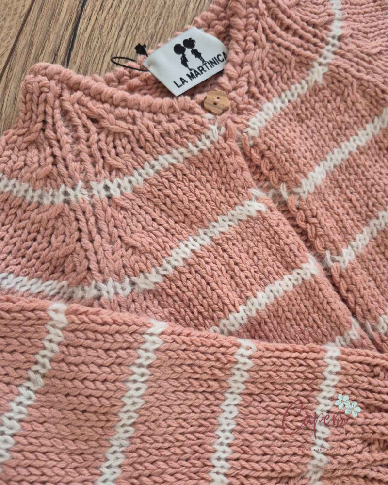 Chaqueta Larga 3/4 Rayas Balancín
