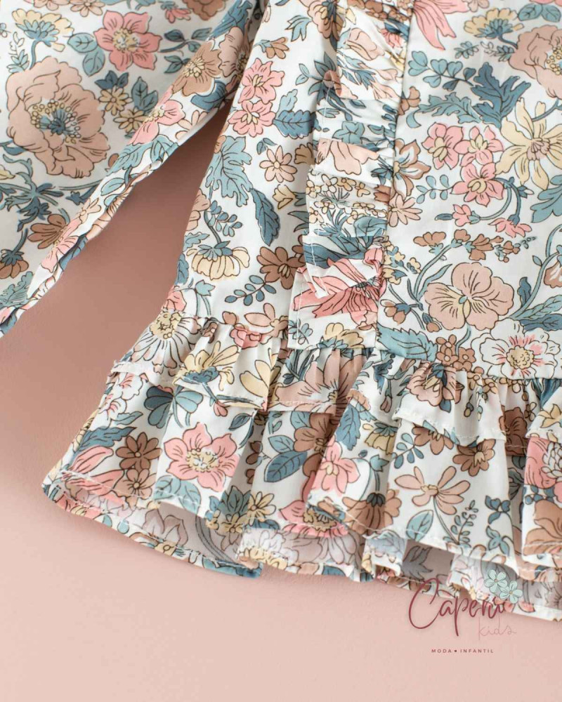 Blusa Infantil Liberty Calm Days - Mi Canesú