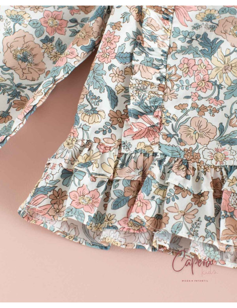 Blusa Infantil Liberty Calm Days - Mi Canesú